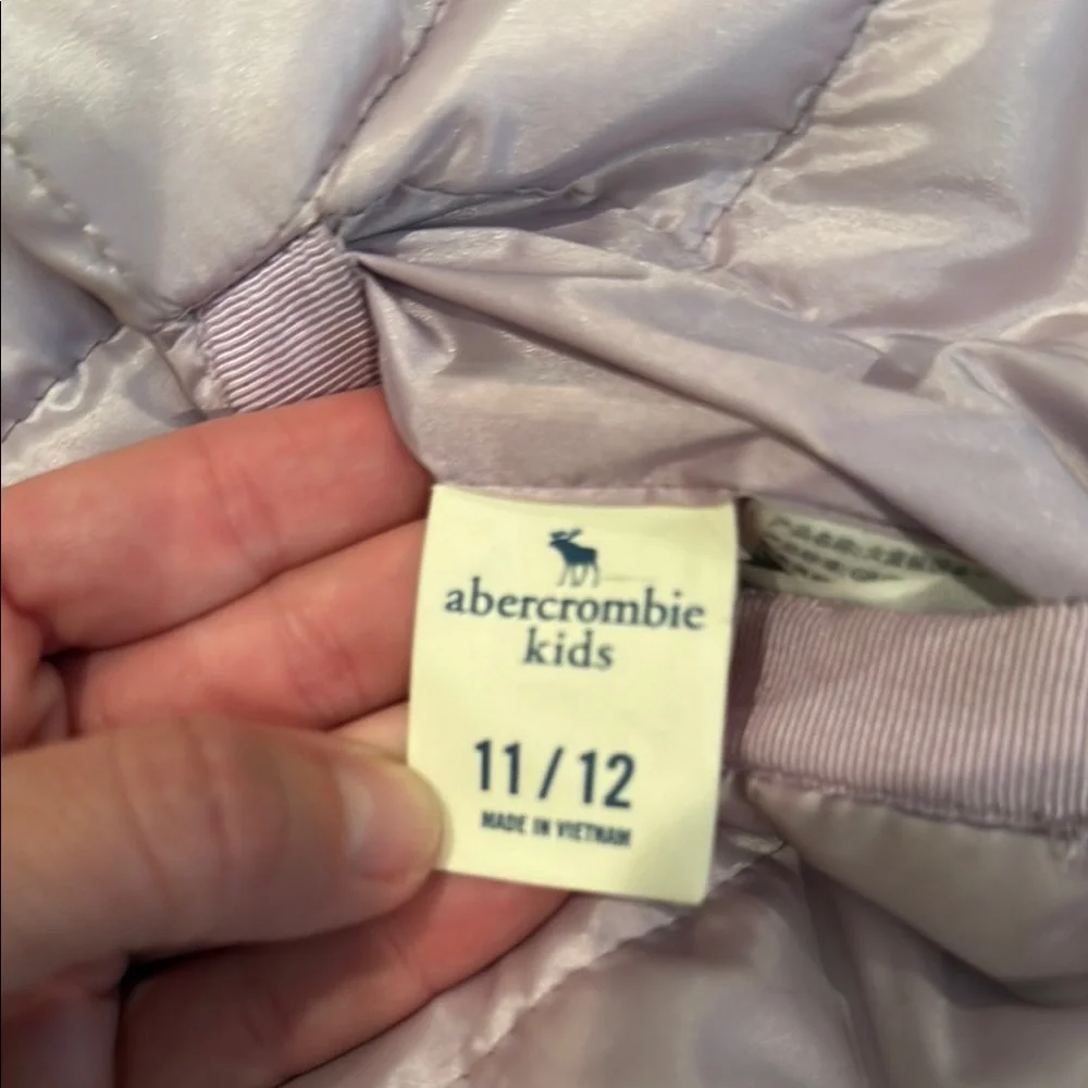 Abercrombie & Fitch reversible purple Puffer Jacket with hood